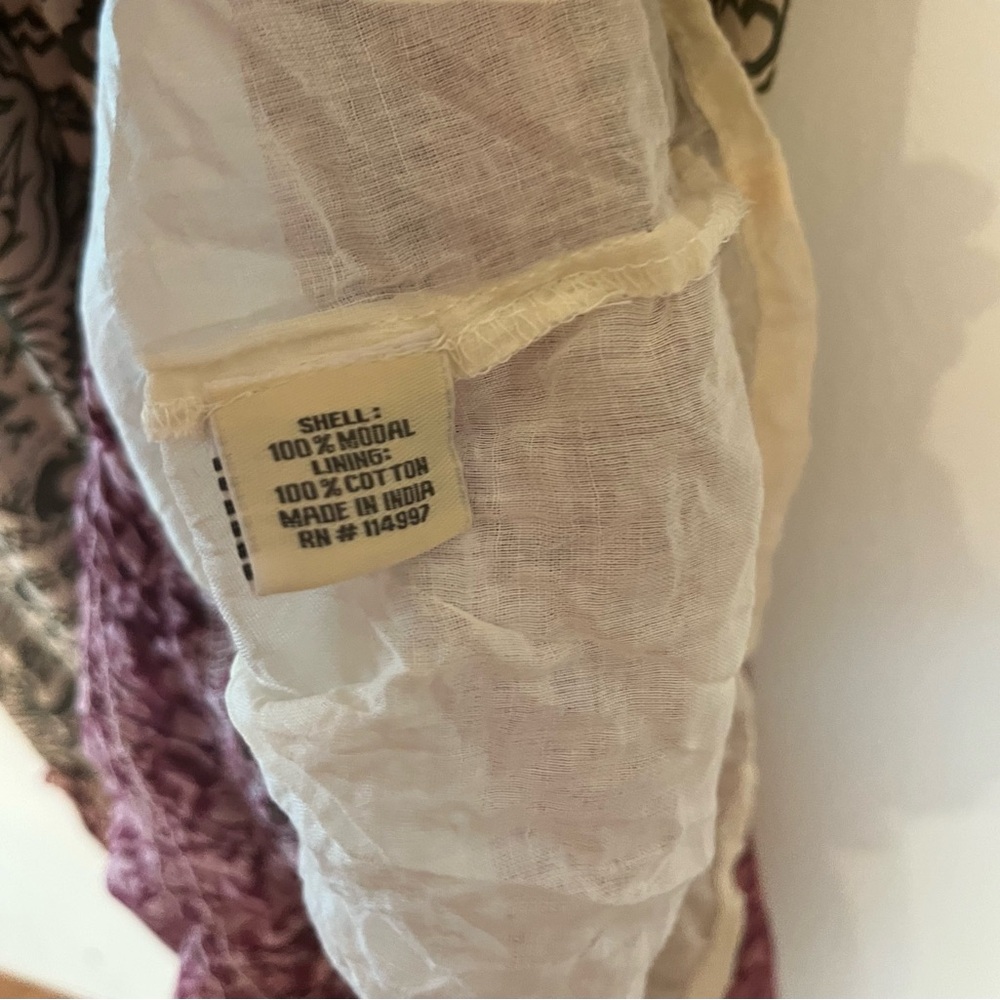 Mahila boho mixed print tiered maxi dress v-neck, smocking festival cottagecore - Picture 9 of 11